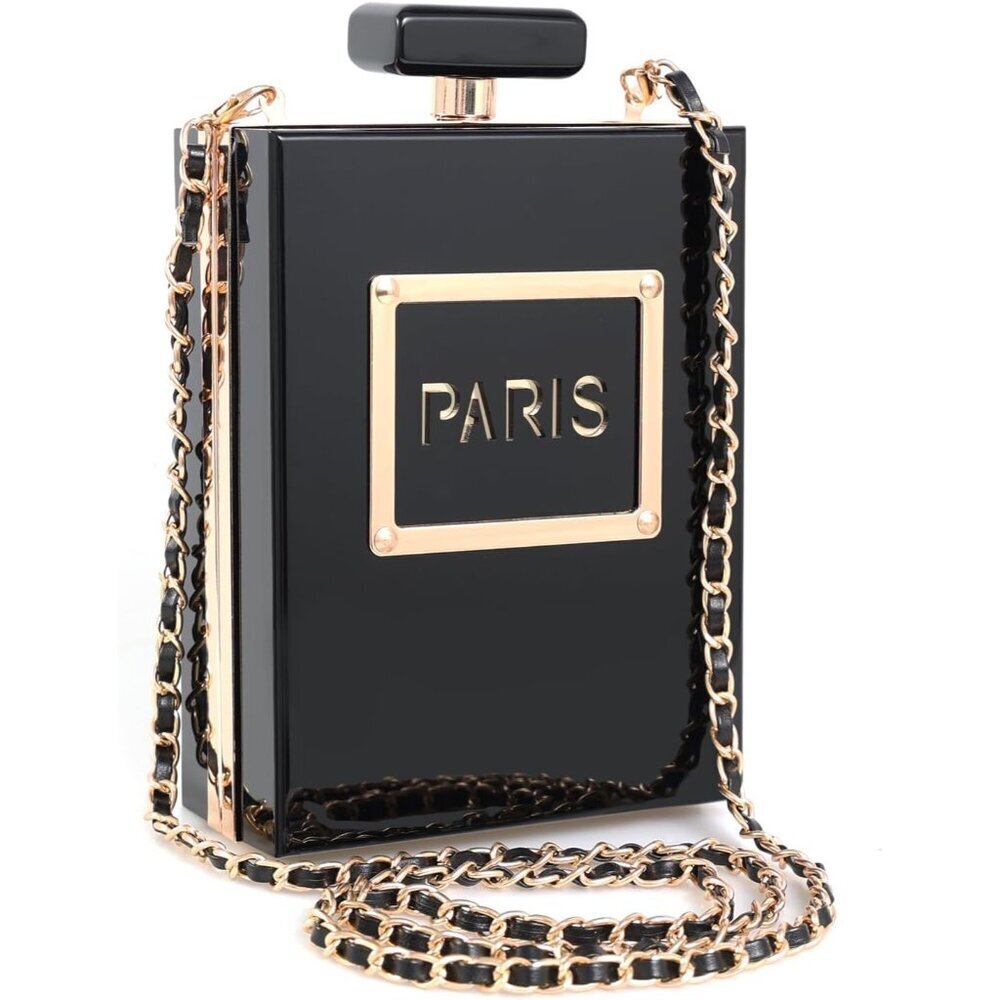Clear Acrylic Purse Women Elegant Evening Bag Shoulder Crossbody Clutch